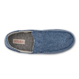OluKai Women's Nohea Hulu Slipper, Navy/Navy, 11