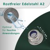 DSM - Flange Nuts M8 - A2/V2A Stainless Steel -