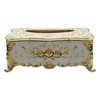 Tsnamay 9.45"x5.43"x3.94" Luxurious Rose Tissue Box with Imitation Diamonds, Embossed