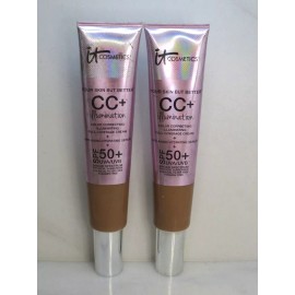 IT COSMETICS CC+ ILLUMINATION COLOR CORRECTING +  SERUM SPF 50 RICH 2.53 OZ 2PCS