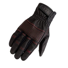 Yamashiro ID-004 CLASSIC Leather Gloves for Motorcycles, Red Stitching, XL Size ID004/RD/XL