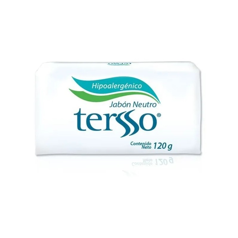 Jabón Tersso Neutro Hipoalergénico 120g Para Piel Sensible Cuidado Corporal
