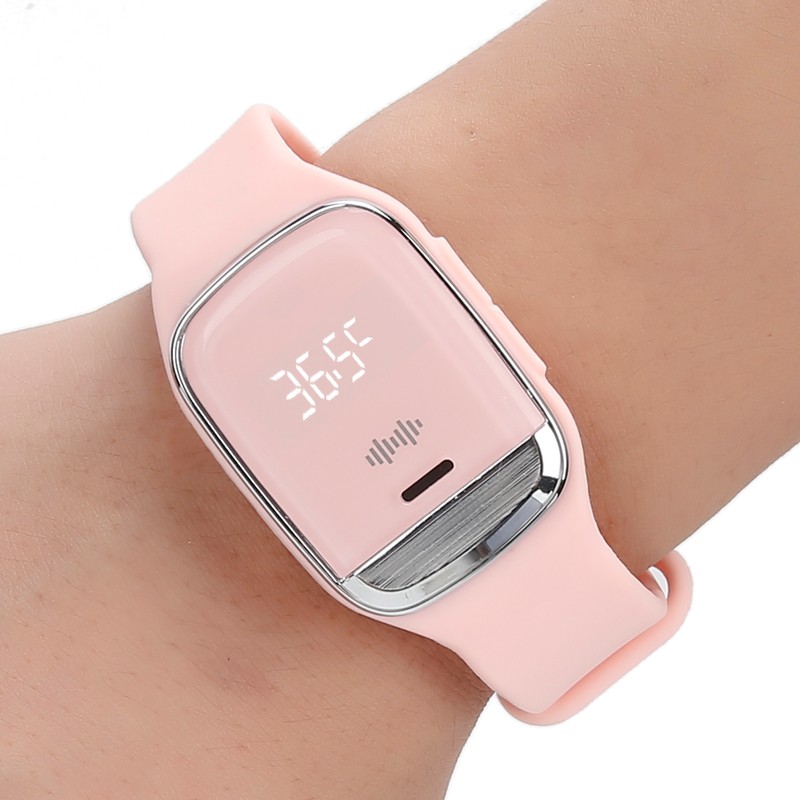 Outdoor Ultrasonic Mosquitoes Repeller Bracelet Portable Electronic Repellent WatchPink