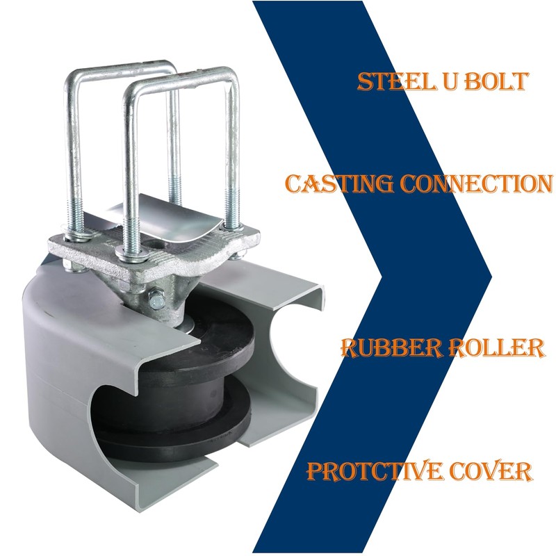 Sliding Gate Rollers, Nylon Cantilever Slide Gate with Covers, 4"