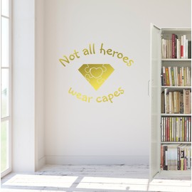 24"x18" Not All Heroes Wear Capes Special Education Teaching Wall Decal Sticker Art Mural Home Decor