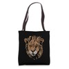 Lion's Head King of Predators Wild Cat Tanzania Tote Bag