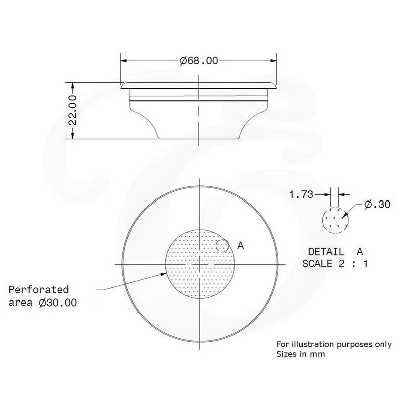 Replacement Portafilter Basket for LA CIMBALI Espresso Machines, 7g Single