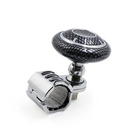 uxcell Carbon Fiber Pattern Folding Steering Wheel Knob Power Handle Grip Ball for Auto Car