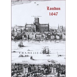 London – The Long View by Wenceslaus Hollar Poster Print - View of St. Pauls - Historical London - 1647 - Size A1