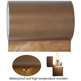 FRIGIIRE 4-inch Teflon Tape Fiberglass High Temperature PTFE Fabric Roll with Adhesive Heat Resistant for Vacuum Sealer