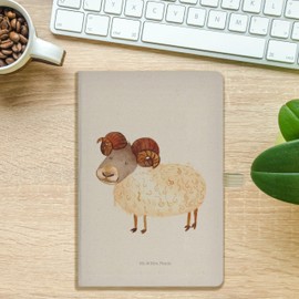 Mr. & Mrs. Panda DIN A5 Cotton Notebook Zodiac Sign Aries - Gift, Aries, Zodiac Sign, Diary, Address Book, Astrology, Notes