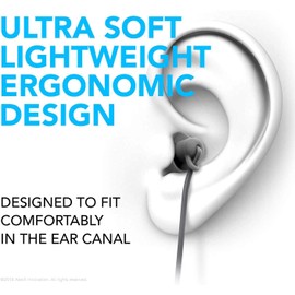 Poihiom Sleep Earbuds in-Ear Headphones Wired,Soft Silicon Earplugs Noise Cancelling 3.5mm Sleeping Earphones Tangle Free with Mic for Side Sleeper,Insomnia,Air Travel, Relaxation,ASMR (Black 1)