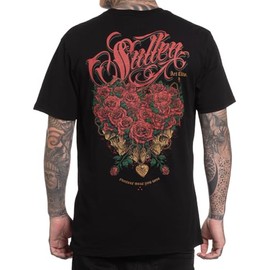 Sullen Men's Love Me Not Valentine Capsule Tattoo Lifestyle Graphic Premium Short Sleeve Tee Jet Black