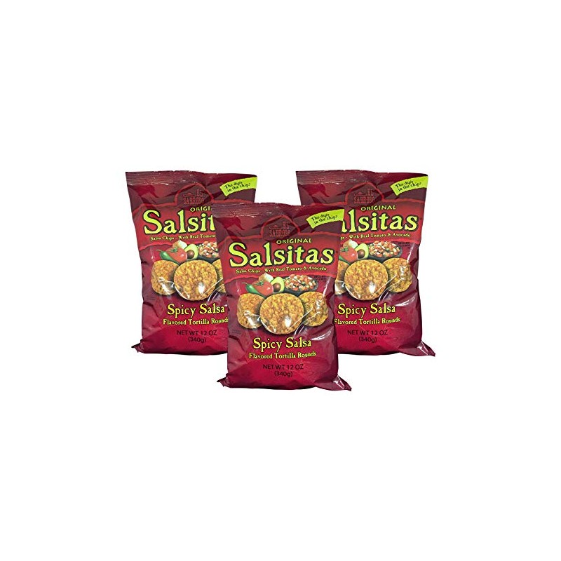 El Sabroso Salsitas Spicy Salsa Tortilla Chips 12 oz. Bag