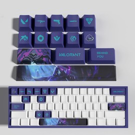 GATOKIT Valorant Custom Keycaps OEM Profile 14keys PBT Dye Sub Keycap Set for Mechanical Keyboards, Valorant Gift Gaming Accessories for Gamer (Omen)