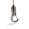 Wire Rope Holder/Gripper 15, Hook with Safety Lock for Ropes