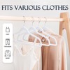 HOUSE DAY White Velvet Hangers 20 Pack, Non Slip Clothes