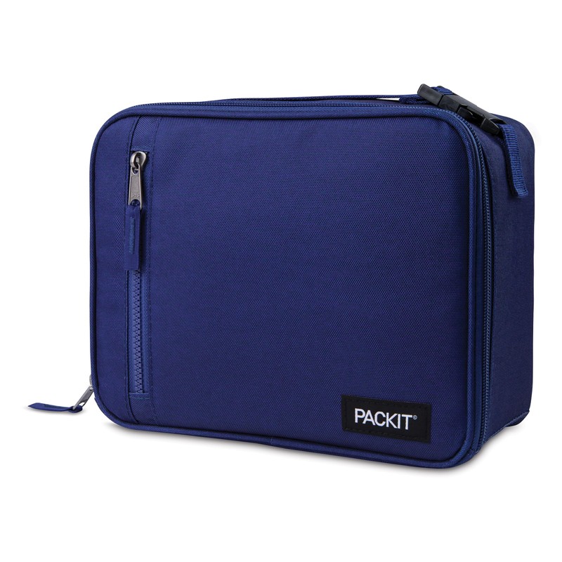 PackIt Freezable Classic Lunch Box, True Blue, Built with EcoFreeze®