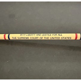 Vintage Supreme Court Double Eraser Gavel Pencil - Liberty & Justice For All