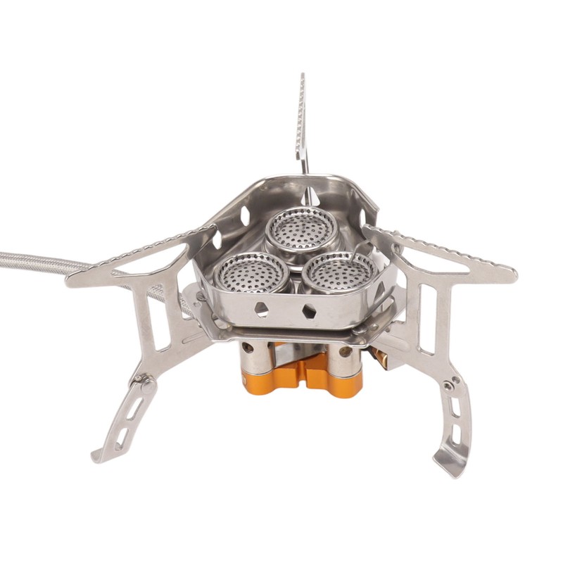 Camping Gas Stove Foldable Windproof Mini Camp Stove Cooker Electronic