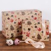 Aimyoo Nutcracker Kraft Christmas Wrapping Paper Jumbo Roll, Vintage Christmas