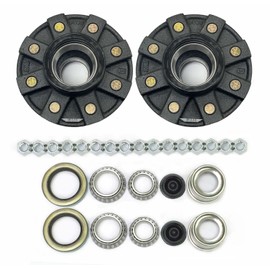 LIBRA Set of 2 Trailer Idler Hub Kits 8 on 6.5 for 7000 lbs Axle - 22020K