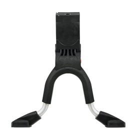 Hebie Unisex – Erwachsene Zweibeinständer-2260363900 Zweibeinständer, schwarz/Silber, Einheitsgröße