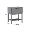 Flash Furniture Dallas Wood Nightstand Side Table, Kids Bedroom End
