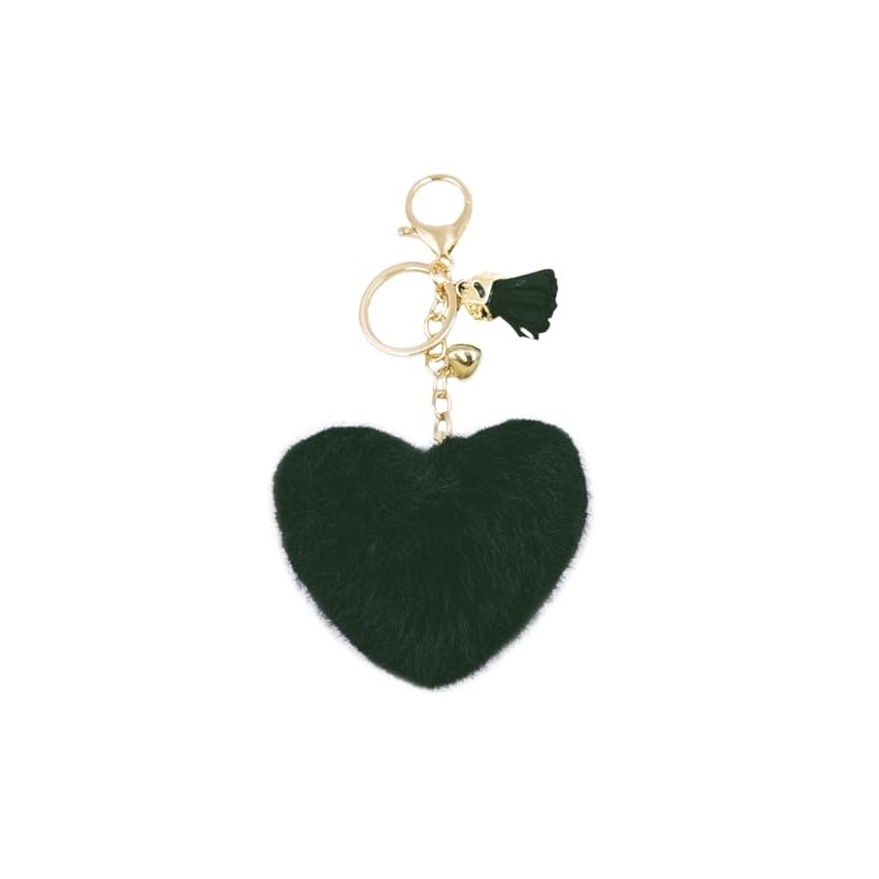 jtkdxqs Pom Pom Keychain Soft Artificial Rabbit Fur Plush Fluffy