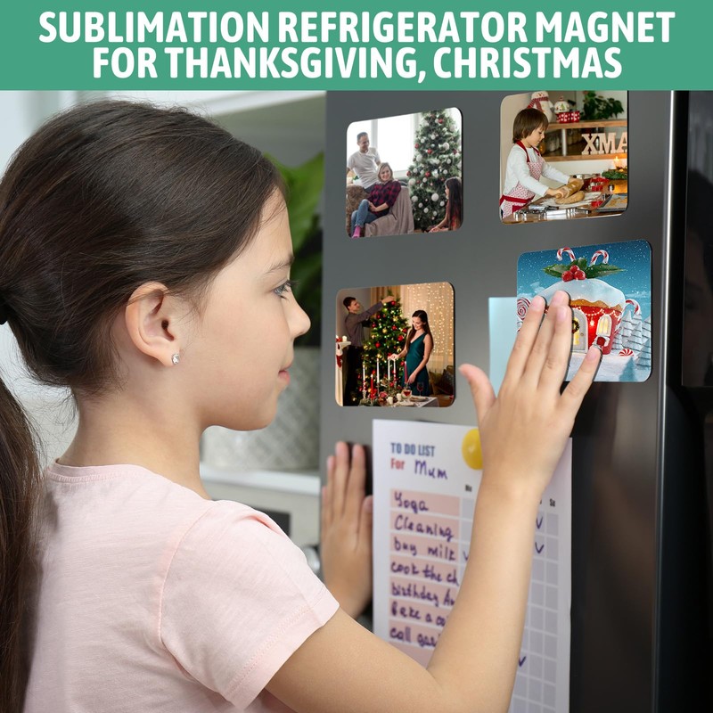 Xuhal 40 Pcs Sublimation Magnet Blanks 4 x 5 Inch