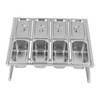 SNKOURIN Expandable Spice Rack Shelf, Stainless Steel Organizer Stand with