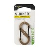 Nite Ize SBP2-03-28BG S-Biner Plastic Size-2 Double Gated Carabiner, Coyote