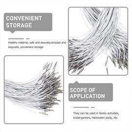 Operitacx Pack of 50 Elastic Cord Premium Elastic Ropes Multifunctional Elastic Ropes Elastic Barbed Cord Hoodie Drawstring Cords Mask Making Elastic Ropes