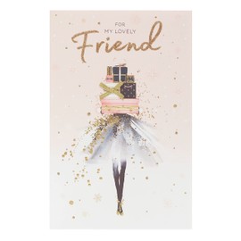 Special Friend Christmas Card, Christmas Card for Friend, Stylish Christmas Card, Christmas Card for Her, Friend Xmas Card