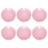 PATIKIL 6 Pcs 10cm Round Folding Hanging Lamp Shade for