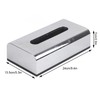 Electroplate Tissue Box Holder Container Storage Organizer Napkin Case for