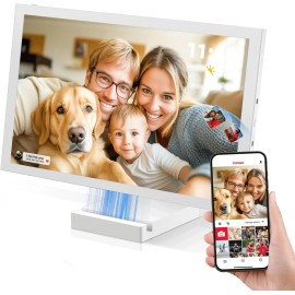 NGTeco 10.1 WiFi Digital Frame 64GB Wireless Charging Auto-Rotate HD Touch Screen