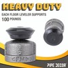 PIPE DECOR Furniture Leg Levelers for ½” Pipe Legs (4