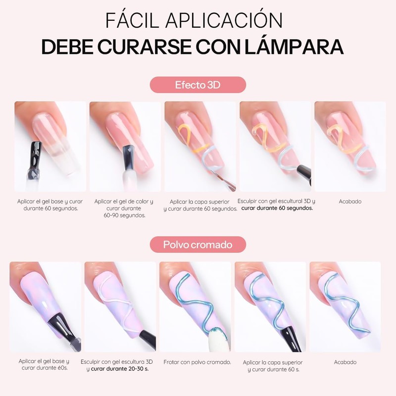 CHERIMOYA 3D Solid Sculpting Gel for Nail Art 8g Tube