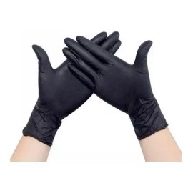 UniSeal   Guantes Negros Cocina Chef 100 Pzas Talla Chica