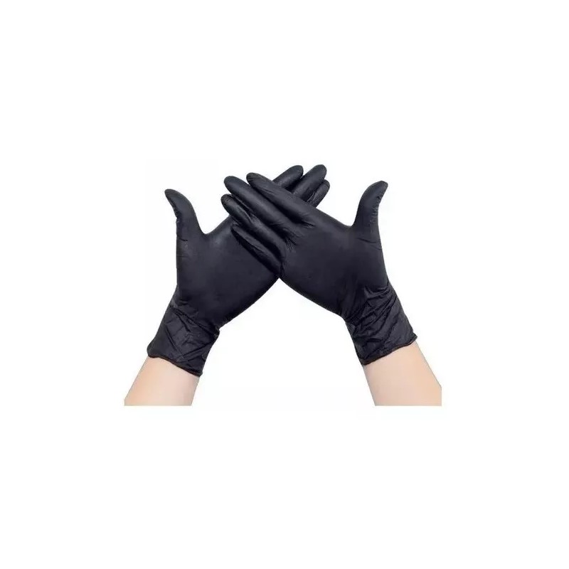 UniSeal Guantes Negros Cocina Chef 100 Pzas Talla Chica