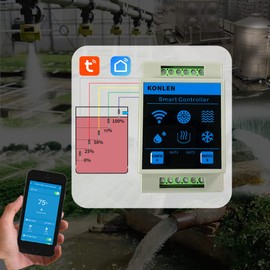Tuya Smart Home Water Level Sensor WiFi Controller Leakage Flood Alarm Swimming Pool Pump Tank Flow Detector
