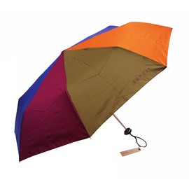 Esprit Aluminium Light Olive Blue Orange And Purple Folding umbrella