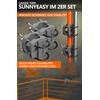 4smile SunnyEasy Parasol Holder Balcony Railing Anthracite – Functional Parasol