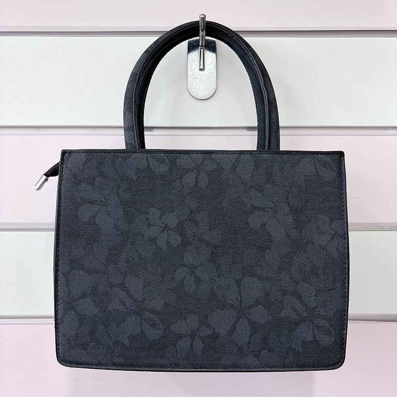 Flower Pattern Pain Bag, Black