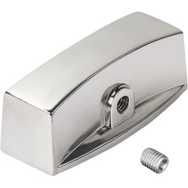 Proparts1 Chrome Knob Dial for Gas Control Valve, Fit for D-Shape Valve Stem Design Gas Control Valve Stove Range Oven Griddle Char Broiler - Replacement for Gas Stove Range Knobs