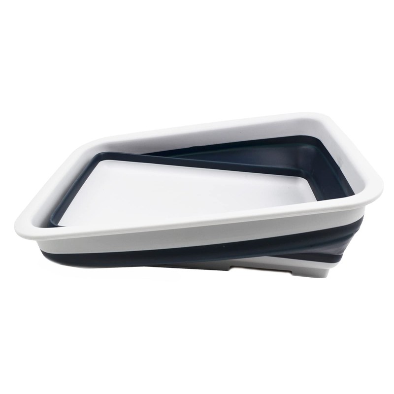 SAMMART 7L Folding Tub, Foldable Dish Tray, Portable Basin, Space