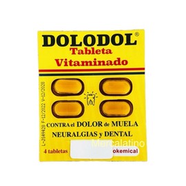 Dolodol Vitaminado Dietary Supplement – 4 Tablets with Energy Boost & Brain Health Support, Sugar-Free Formula, Essential Daily Healthcare Vitamins