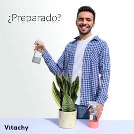 Vitachy 2 x Glas-Sprühflaschen mit Silikonbasis, 500 ml, Glas-Sprühflaschen für Pflanzen, Frisuren und Haustiere, Wasserzerstäuber (Rosa - Pastellgrau)