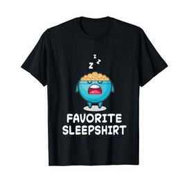 Cornflakes Cereals Nap Sleeping Sleep Pajama Nightgown T-Shirt